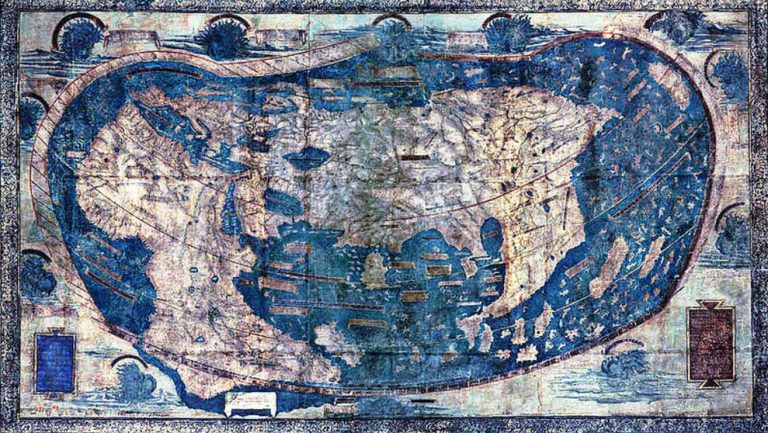 imagem do mapa de Henricus Martellus, 1491