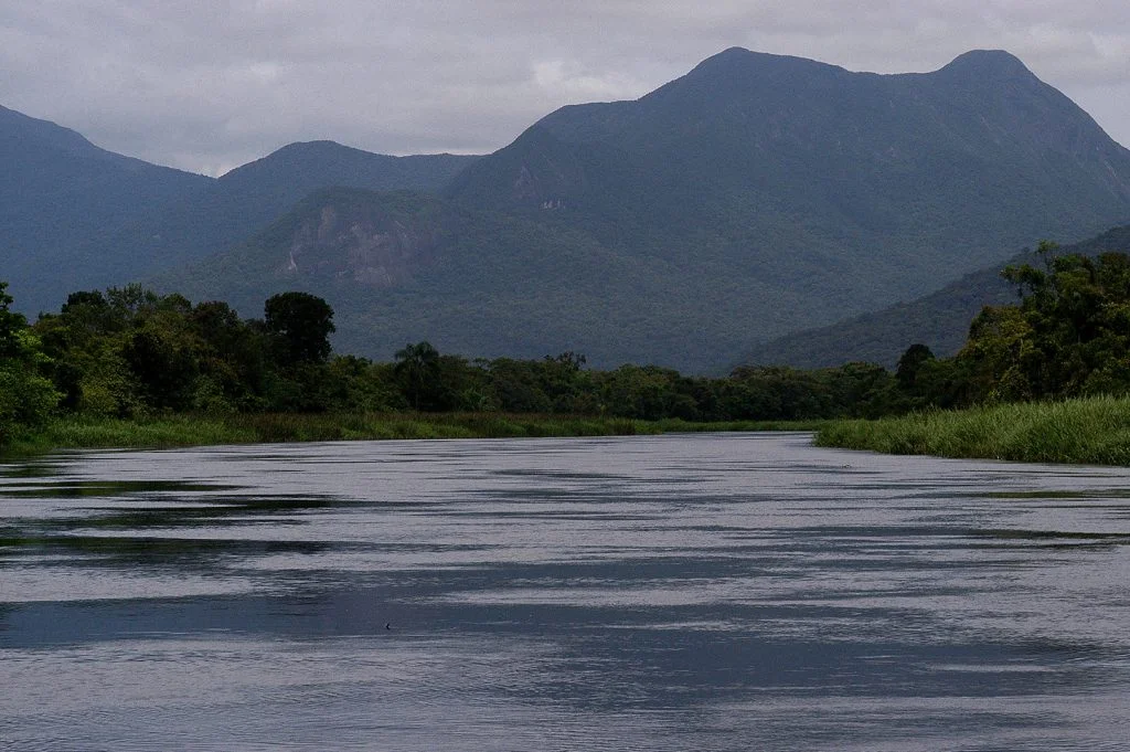 imagem de rio na baía de Guaratuba