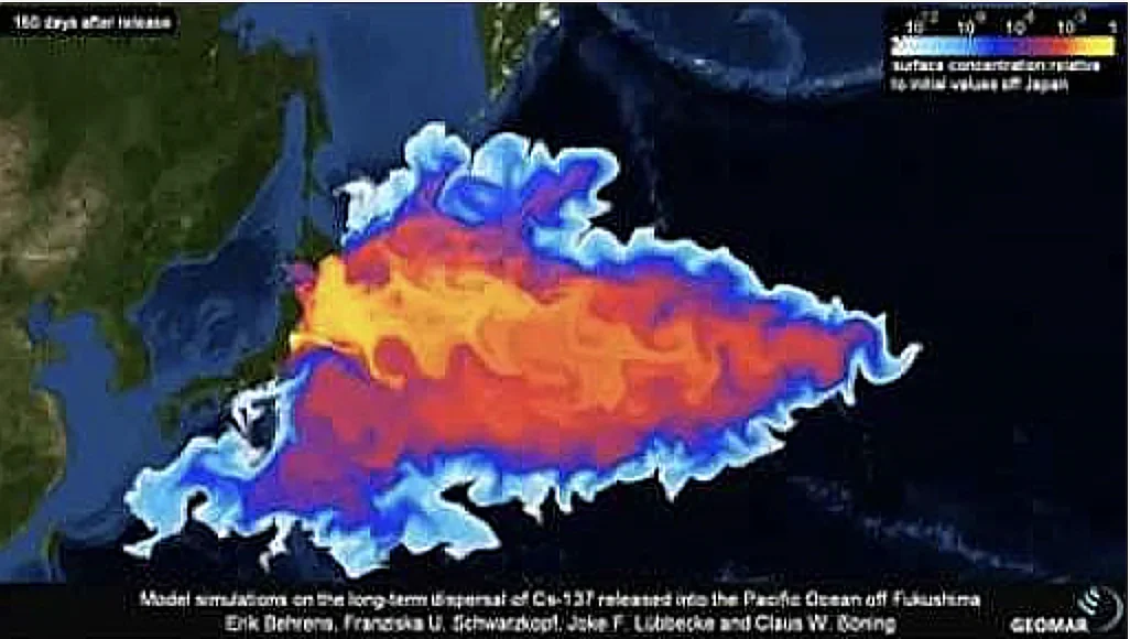 Animação do tsunami gerado pelo terremoto de Fukushima em 2011 #cienci