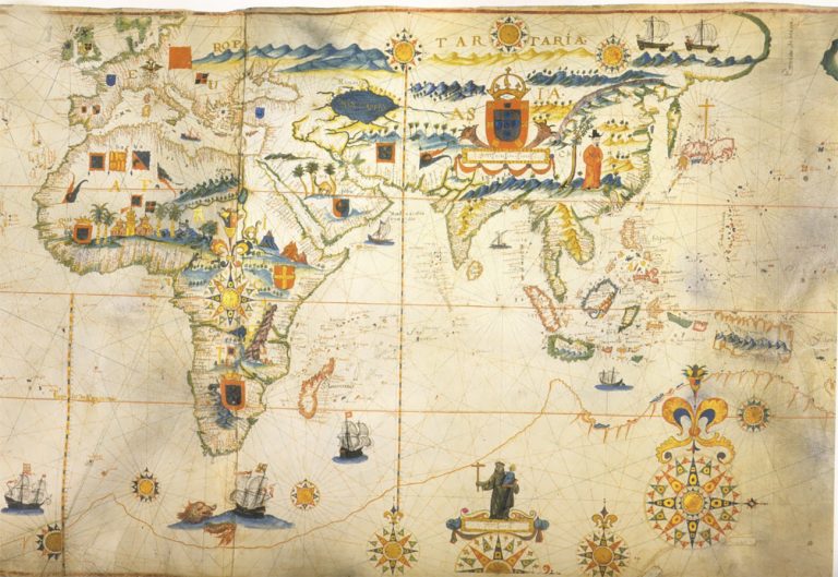 mapa da índia no século 16