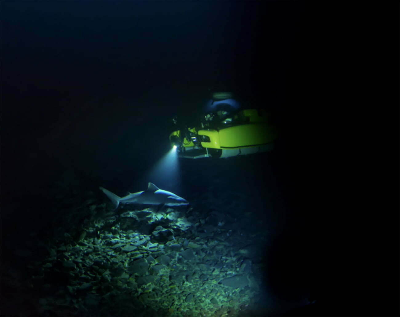 Imagem de submarino em ação