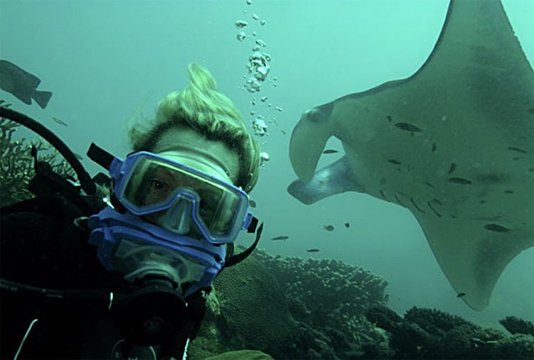 imagem de mergulhador em Palau