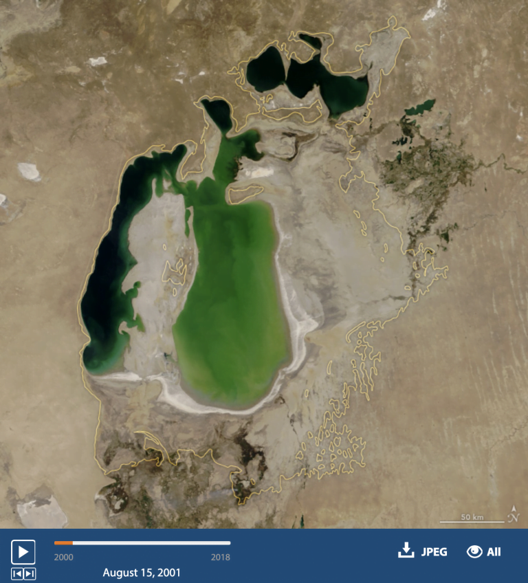 imagem do mar de Aral