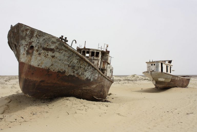 imagem do mar de Aral seco