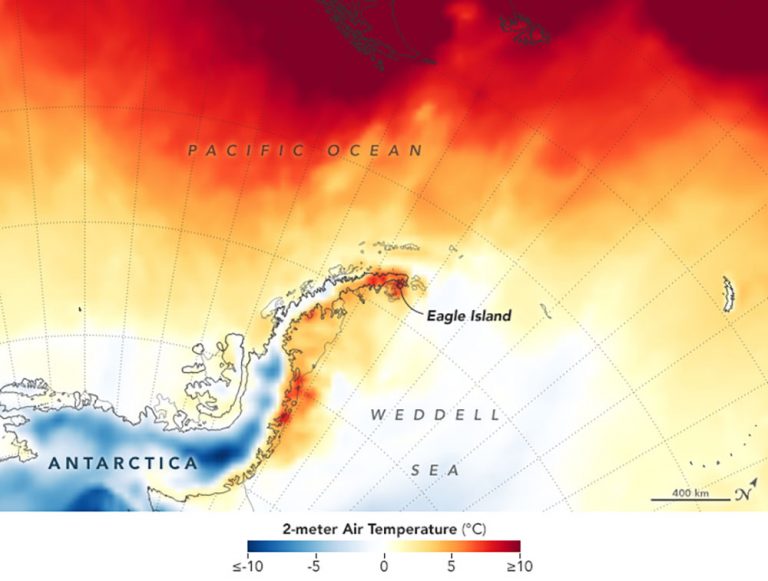 imagem da península antártica