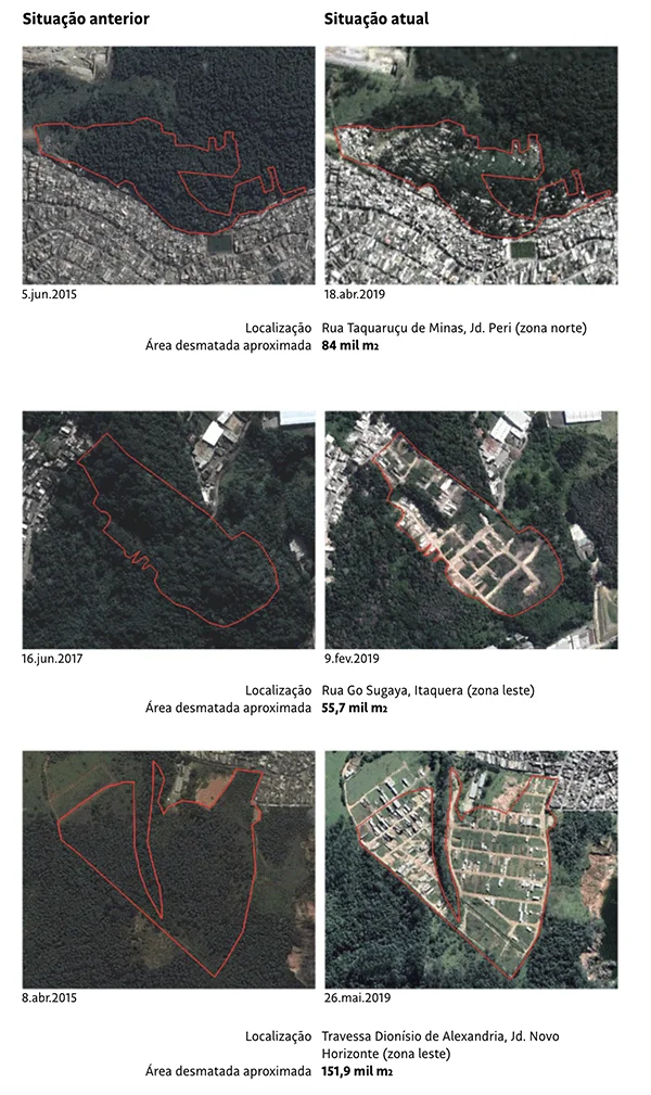 imagens aéreas Áreas de mananciais são 'ocupadas' pelo crime organizado