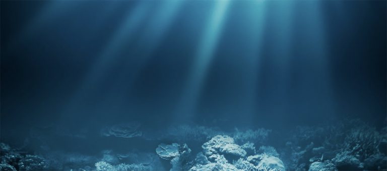 imagem do fundo do oceano