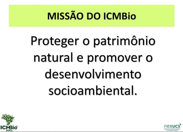 infográfico mostra missão do ICMBio