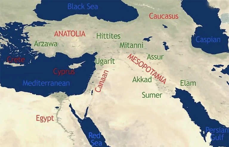 mapa do Mediterrâneo como berço da civilização ocidental