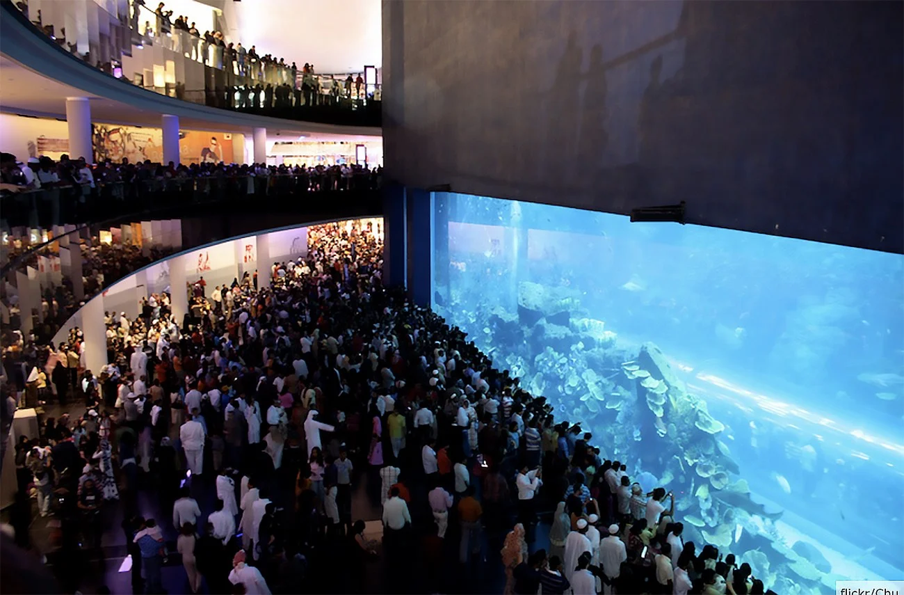 Imagem do aquário de Dubai