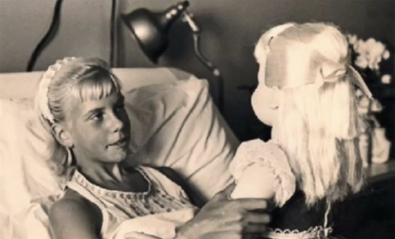 Imagem de Terry Jo Duperrault no hospital em 1961