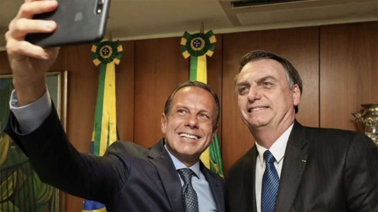 Image de João Doria e Jari Bolsonaro