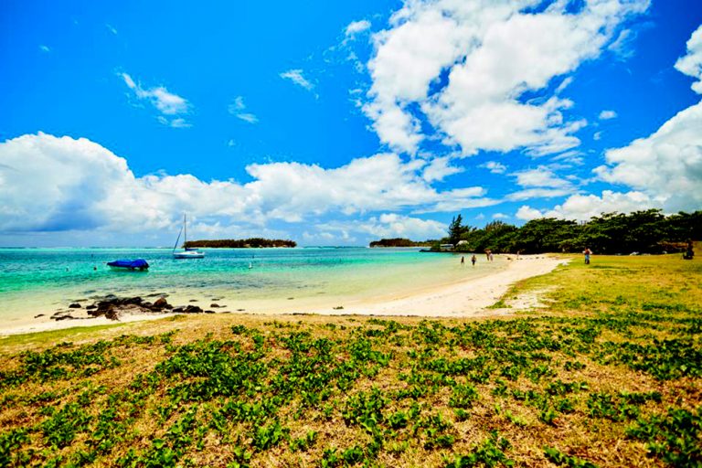 Imagem de lagoa nas Ilhas Maurício