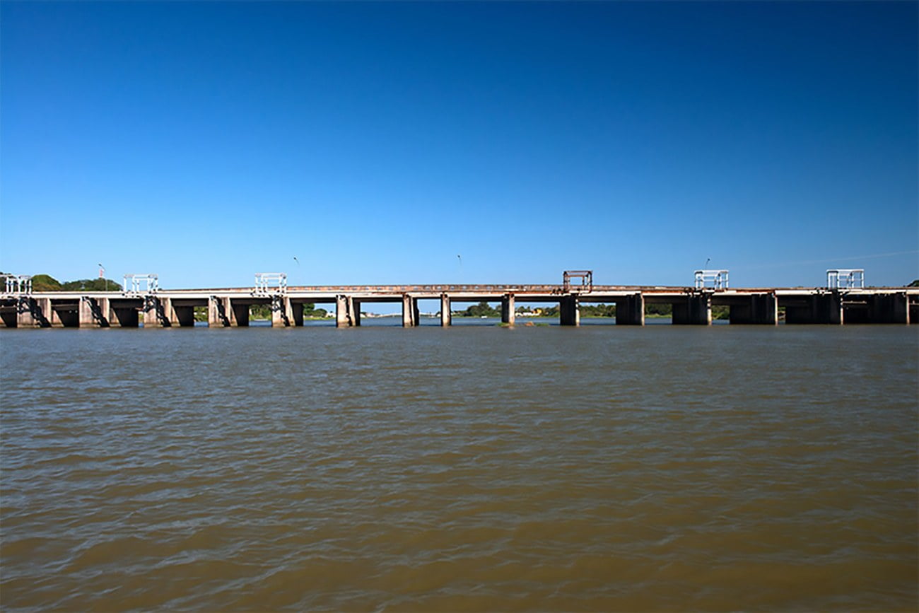 image da barragem do Valo Grande construída por Paulo Egydio Martins