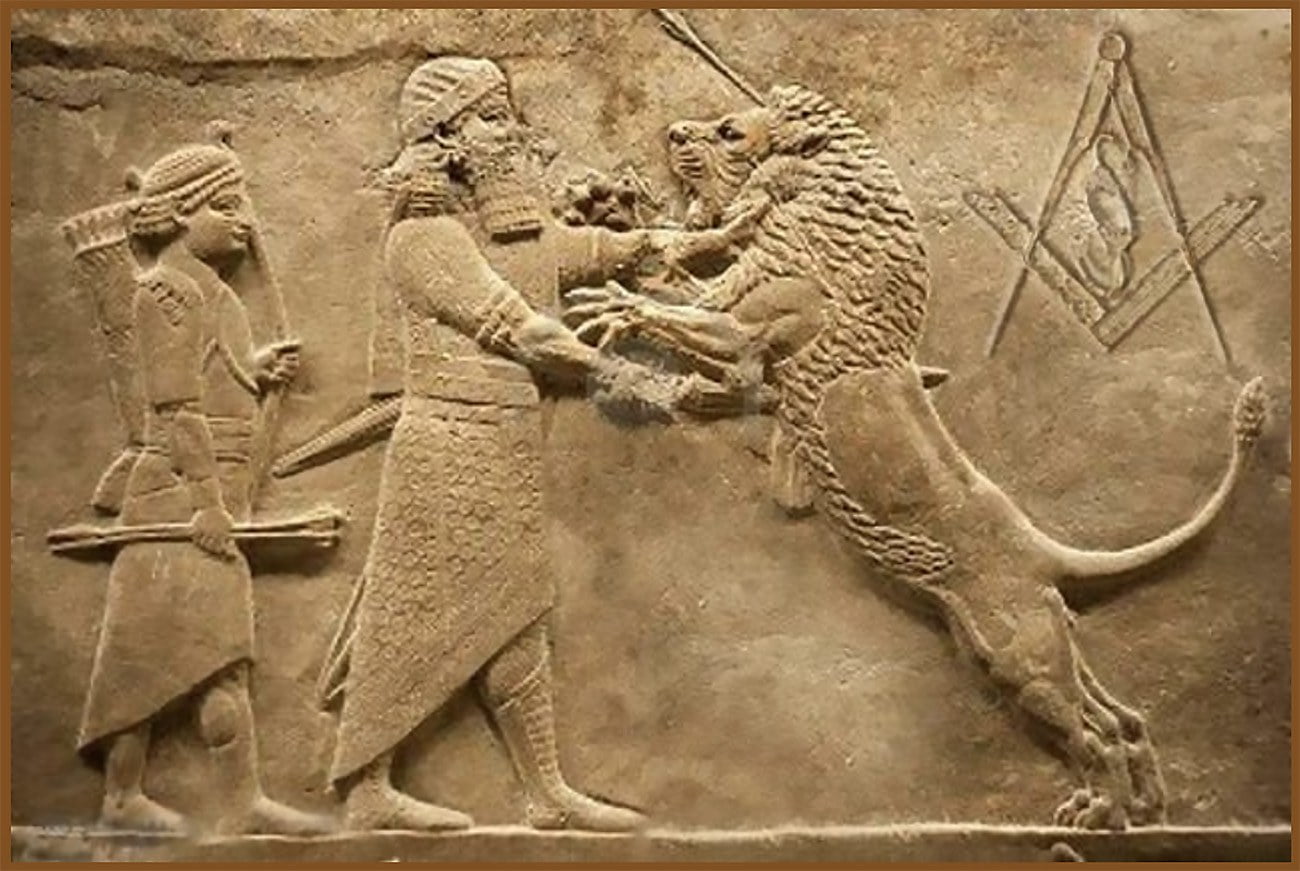 mural representando Gilgamesh