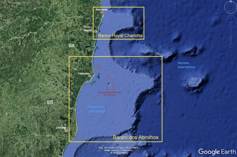 mapa com localização do Banco Royal Charlotte