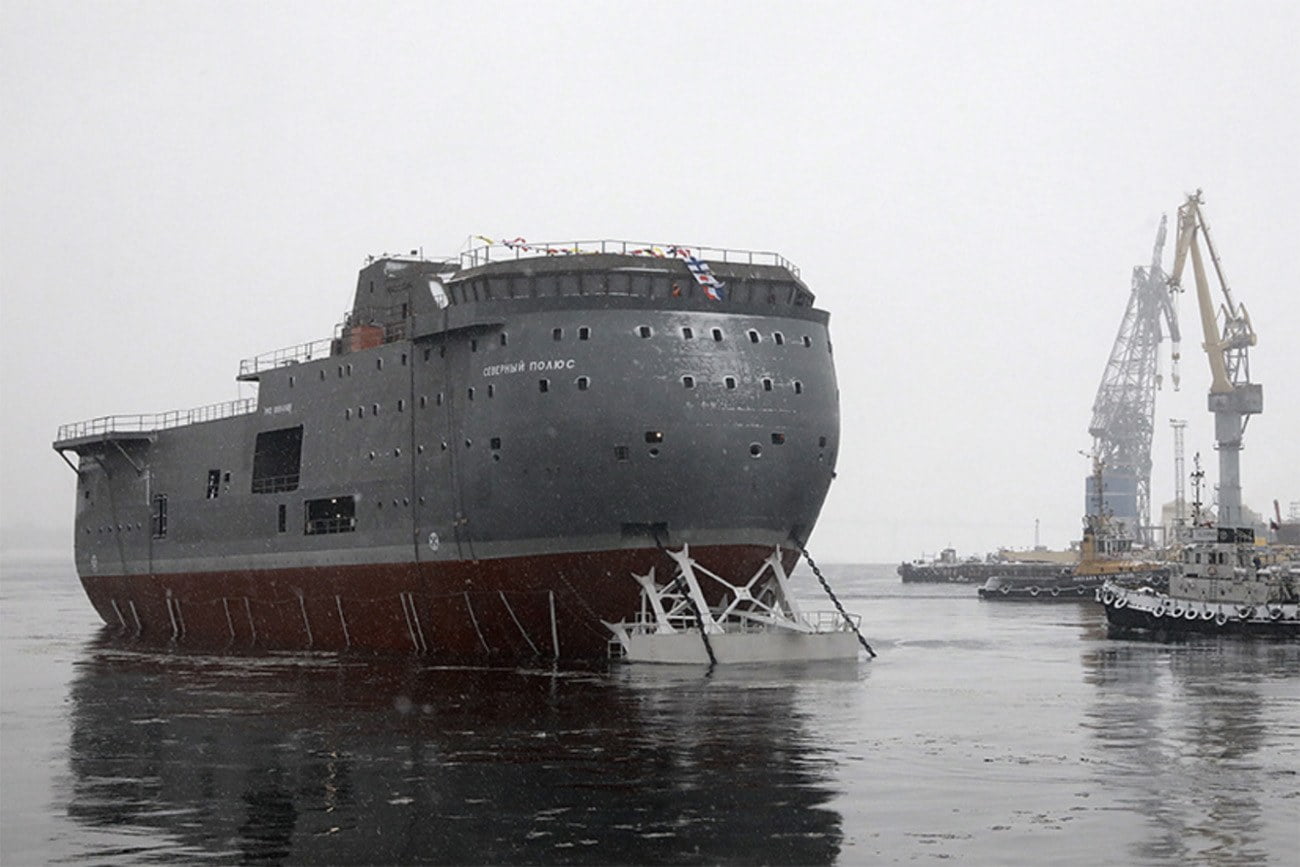 Imagem do novo navio russo Polo Norte.
