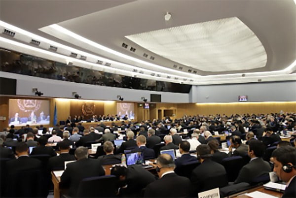 seção plenária da IMO em votação pelo combustível VLSFO