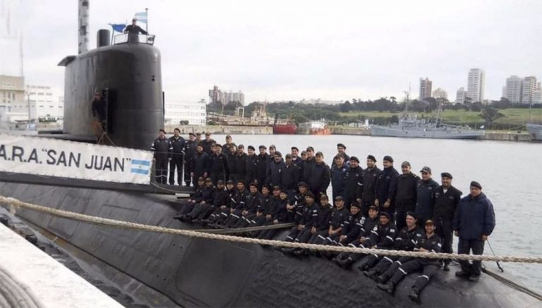 Imagem do submarino argentino Ara San Juan
