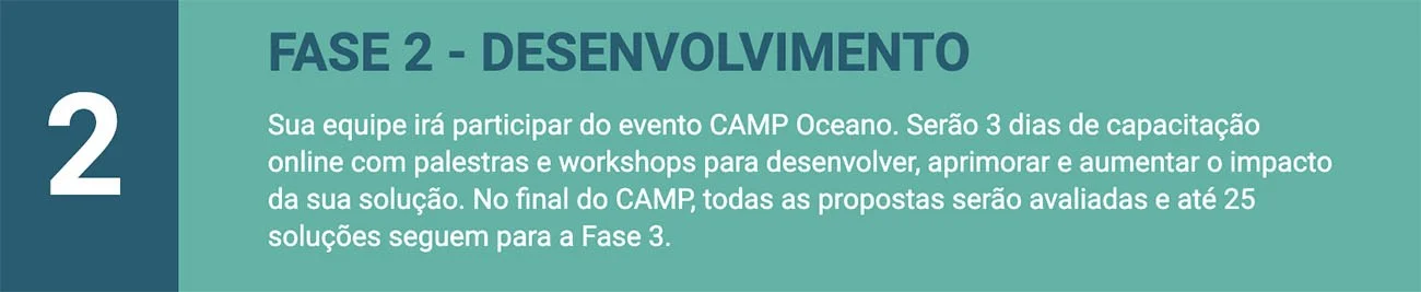 Infográfico mostra fase 2 do projeto conservação do oceano