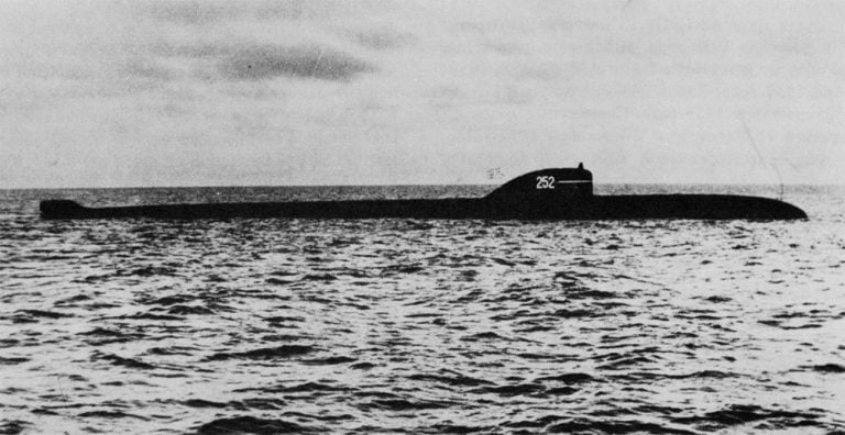 Imagem do submarino russo K 8