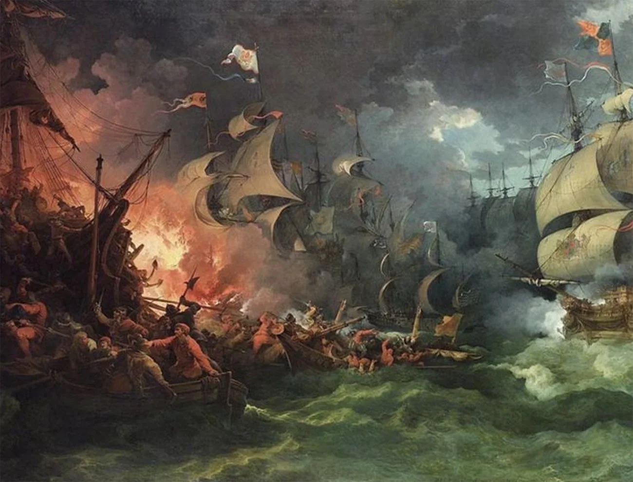 Imagem do quadro Derrota da Armada Espanhola
