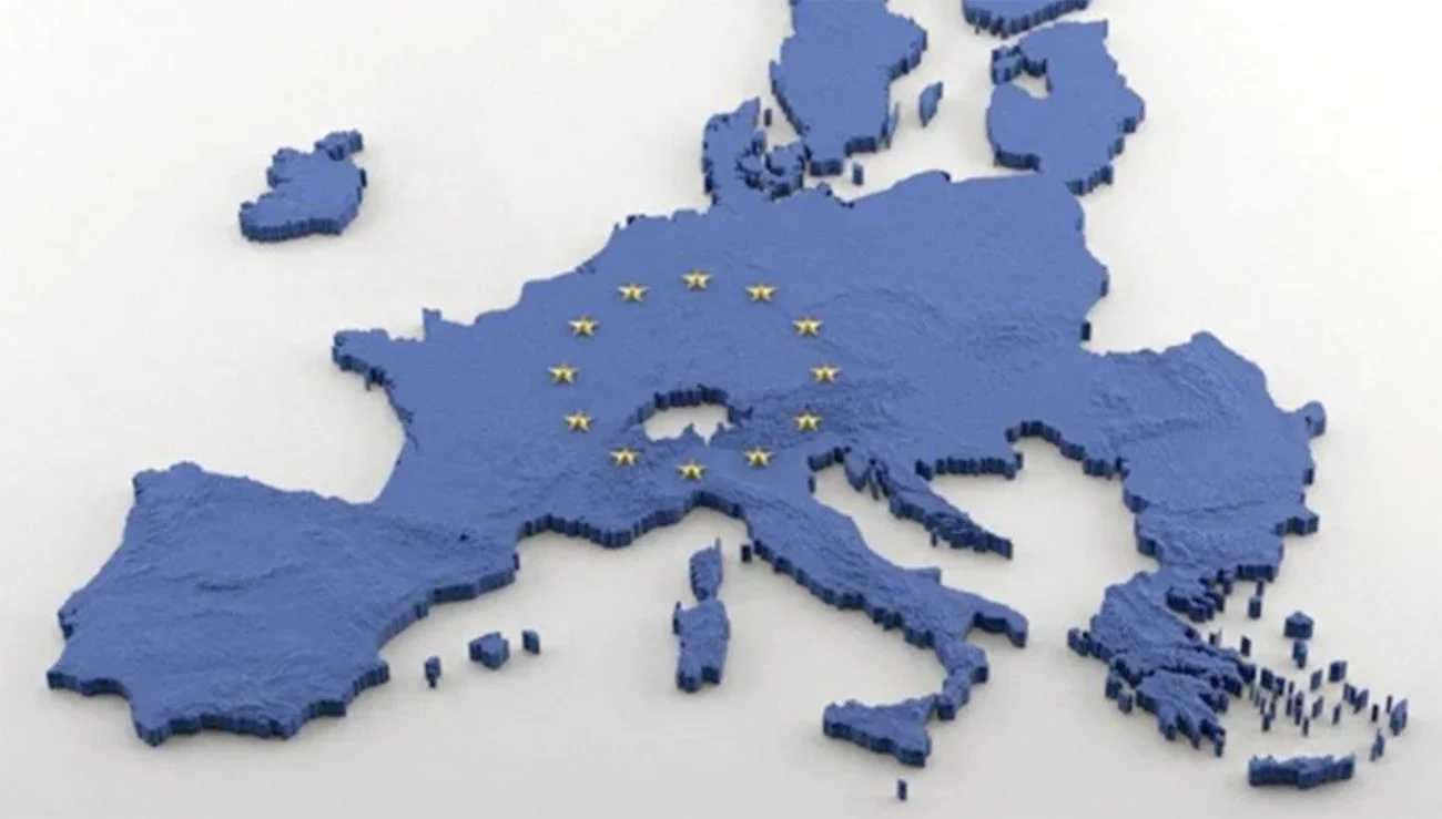 Imagem de mapa da União Europeia
