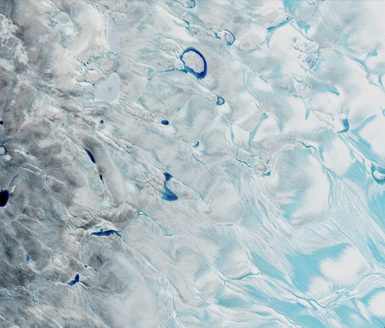 Imagem do manto de gelo da Groenlândia