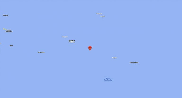 mapa de ilha à venda no Pacífico