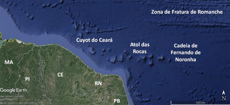 Ilustração mostra Cadeia de Fernando de Noronha
