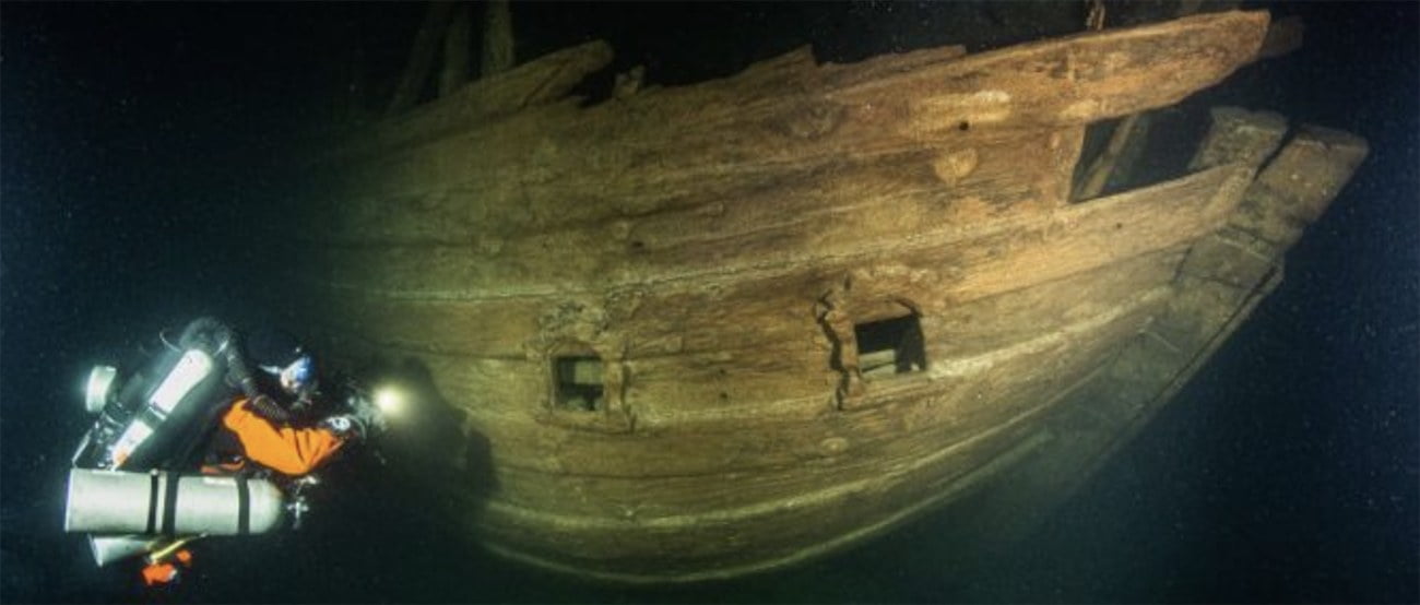 imagem de Navio mercante holandês naufragado