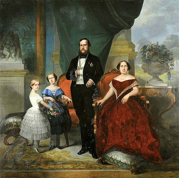 Pintura de D. Pedro II e família