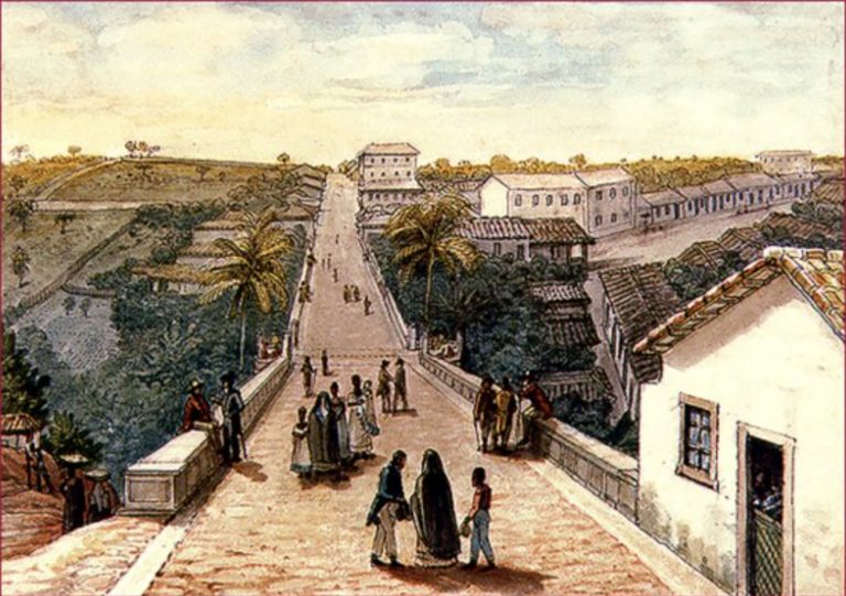 desenho da Ponte Santa Efigênia