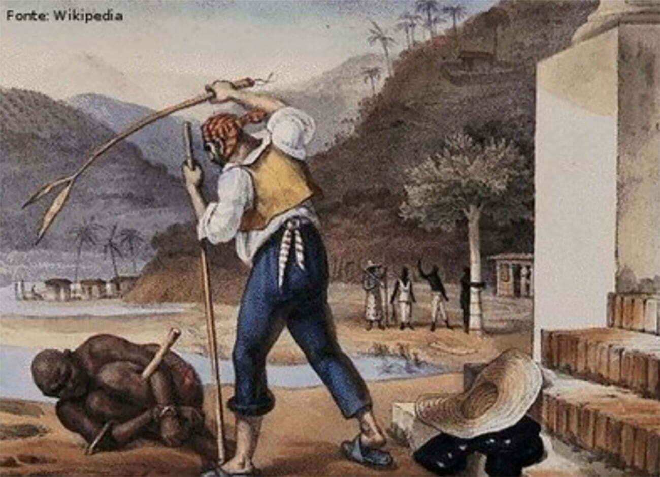 Desenho mostra escravidão no Brasil 
