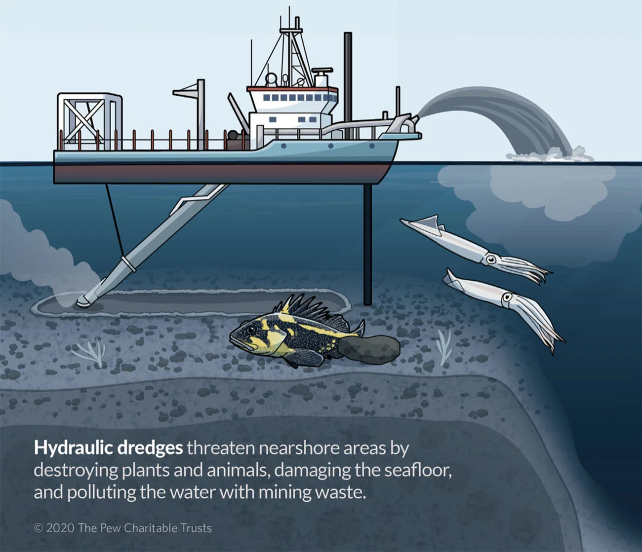 infográfico demonstra impactos da polêmica da mineração submarina