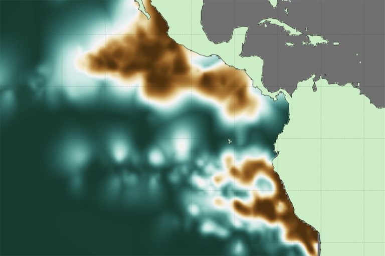 maiores zonas mortas do oceanos Pacífico