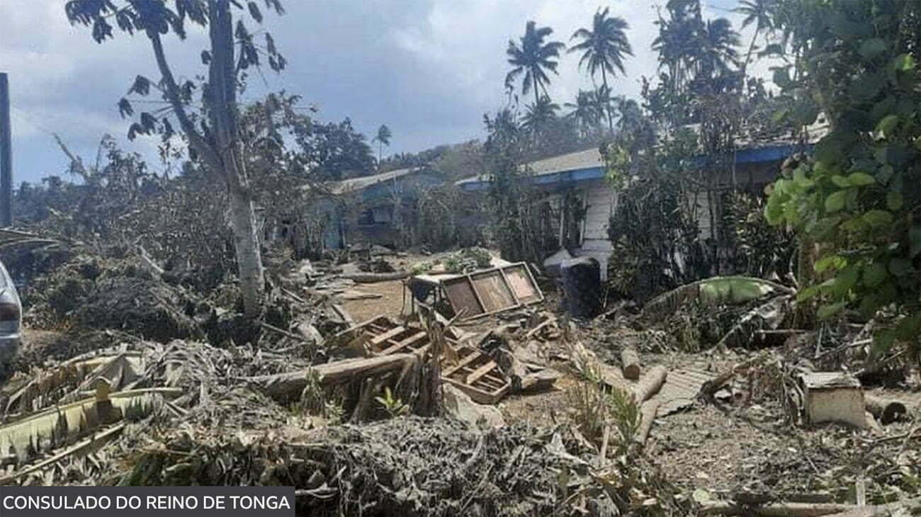 Tonga pós erupção