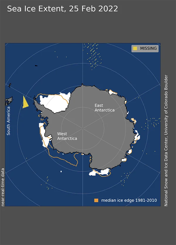 infográfico mostra gelo na Antártica