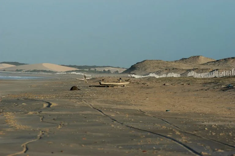 dunas cercadas no litoral do Ceará