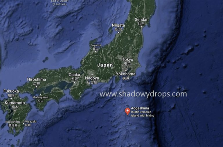 Mapa da localização de Aogashima