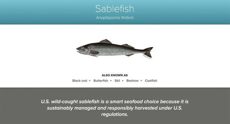 Pesca sustentável do Sablefish