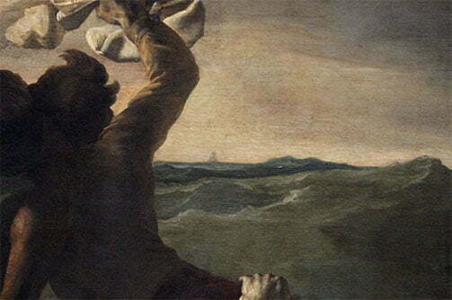 Detalhe da pintura de Théodore Géricault