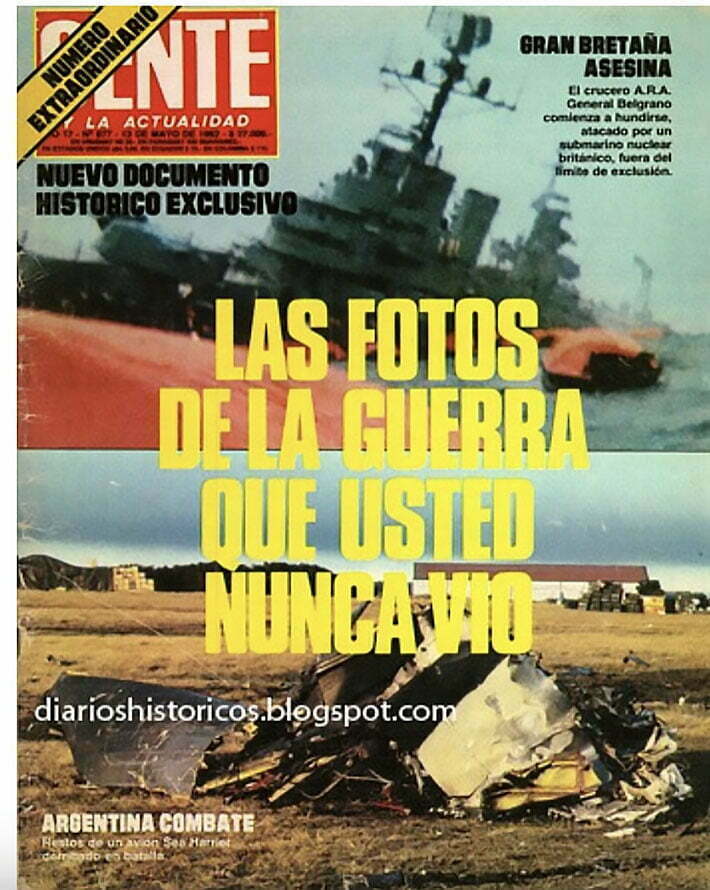 Navio General Belgrano afundando