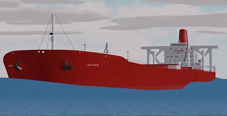 Ilustração do maior navio do mundo
