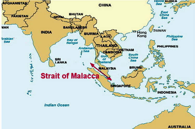 Mapa de Malaca