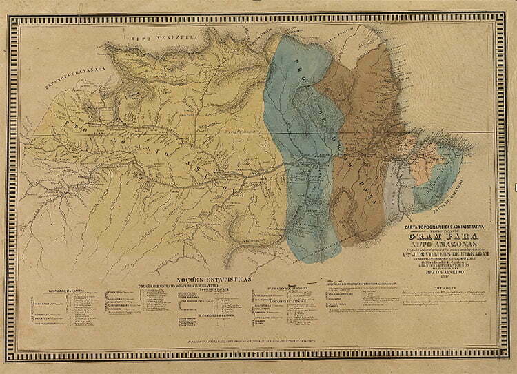 carta topográfica do Grão-Pará (1850).