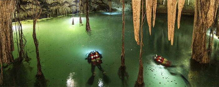 A maior caverna subaquática do mundo.