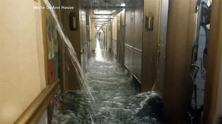 corredor inundado 