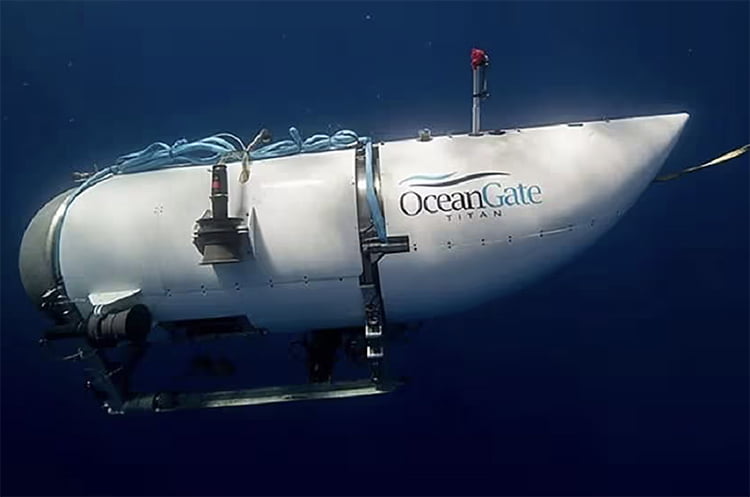 Submarino naufragado da empresa OceanGate Expeditions .