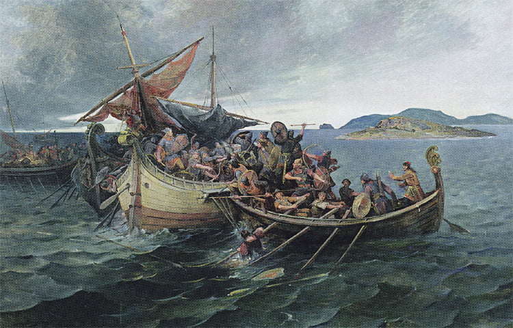 barcos Vikings.
